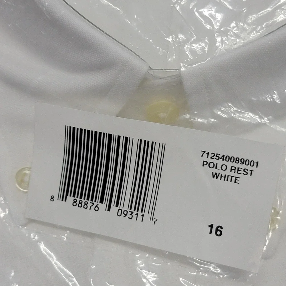 Polo Ralph Lauren Shirt Mens 16 White Oxford Classic Long Sleeve Button Down
